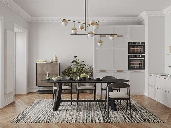 Oval Dining Table for 6-8 People