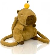 RYOLOY Cute and Stylish Capybara Backpack,Kawaii Stuffed Animal Capybara Backpack,Soft Capybara P...