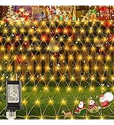 oopswow Garden Net String Light Mesh Tree Light Outdoor String Light Twinkle Light 9.8ft x 6.6ft ...