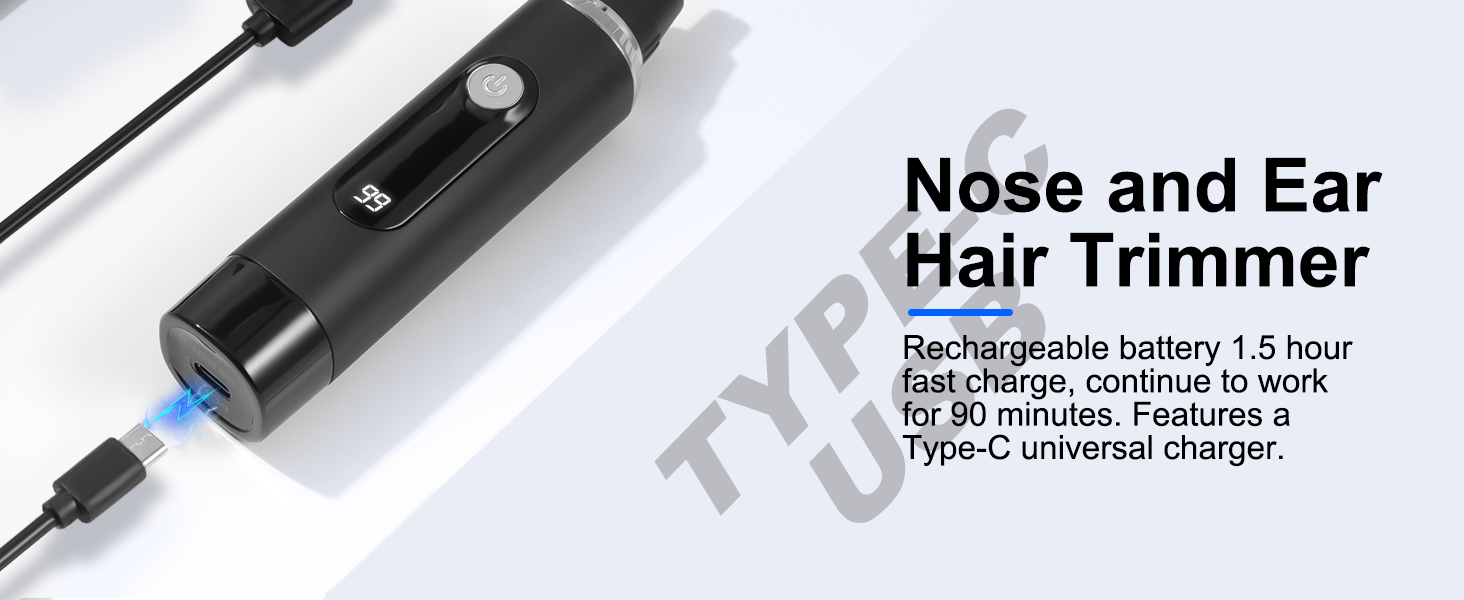 nose hair trimmer usb rechargeable