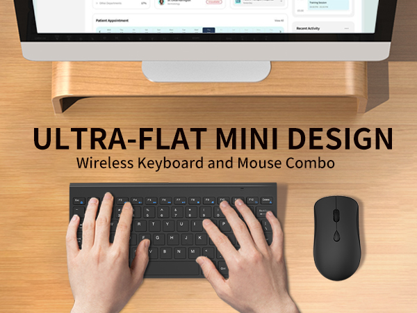 Wireless Keyboard and Mouse Combo