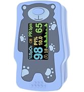 VOLUETH New Version Kids Pulse Oximeter Fingertrip, Blood Oxygen Saturation for Children, Portabl...