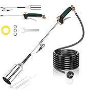 Propane Torch Weed Burner, High Output Blow Torch with 10FT Hose and Push-Button Igniter, Heavy D...