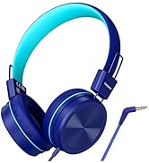 Cowyawn Kids Headphones, Toddler Headphones with Safe Volume Limiter 94dB, Wired School Headphone...