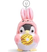 elephtree Cute Penguin Retractable Keychains Plush Keychain Accessories Kawaii Key Chain Keyring ...