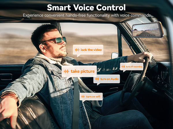 dash cam front and rear mirror