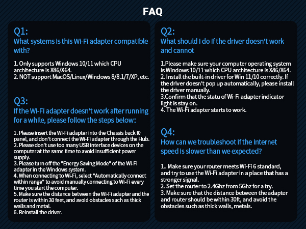 usb wifi adapter dual-band laptop wide range windows macOS mac internet adaptor wlan adapter