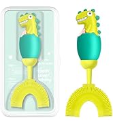 ZMRZ Toddler Toothbrush, U-Shaped Kids Toothbrush for 2-6 Years, Baby Toothbrush with Food Grade ...