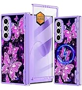 Hekodonk for Galaxy Z Fold 7 Case,[Compatible with MagSafe][Glow in The Dark][Front Screen Protec...