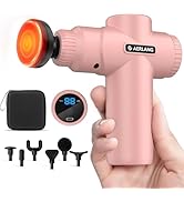 AERLANG Massage Gun with Heat Mini Massager Mothers Day Gifts for Mom Muscle Massager Pinkback Ma...