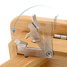 bed table with lock