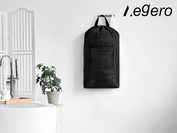 Durable Nylon Clothes Hamper Bag with Drawstring Closure for College, Travel, Laundromat, Apartment
