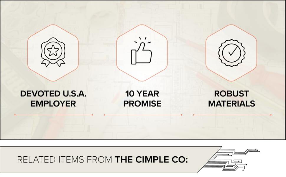 DEVOTED USA EMPLOYER 10 YEAR PROMISE ROBUST MATERIALS RELATED ITEMS FROM THE CIMPLE CO