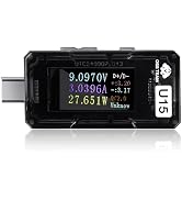 USB C Tester Power Meter, 4-25V 5A Type-C PD Tester Digital Multimeter, Voltage and Current Teste...