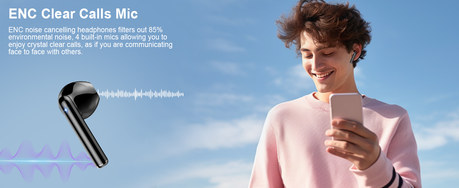 Wireless Earbuds Bluetooth Ear Buds Bluetooth Headphones Running in Ear Wireless Earphones Headset