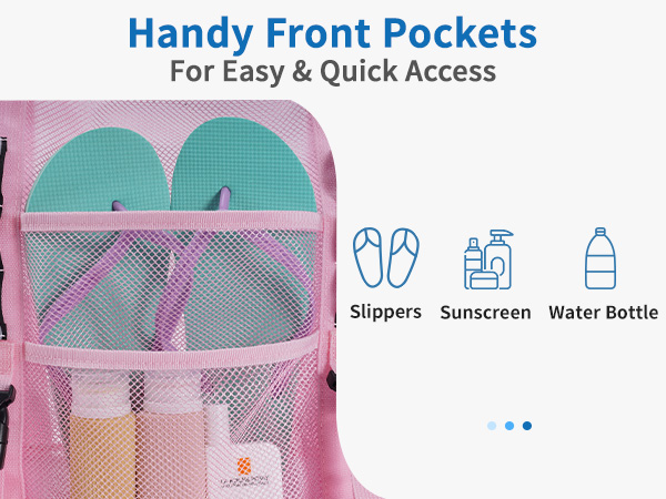 handy front pockets