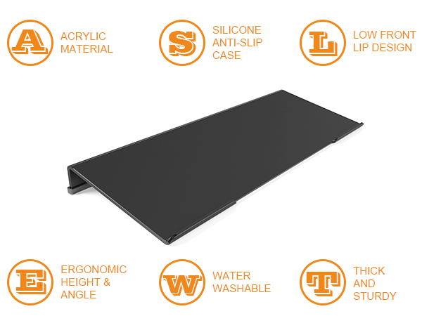 black computer keyboard lift