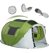 Sportneer Camping Tent: 2 Adults Pop Up Tent with Rain Fly and Carrying Bag - All-Weather Shelter...