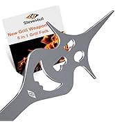 BBQ Grill Accessories for Gas Grill Charcoal Grill, 6 in 1 Grill Tools for Outdoor Barbecue Grill...