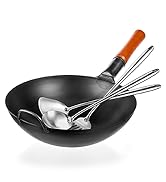 Yosukata carbon steel wok pan