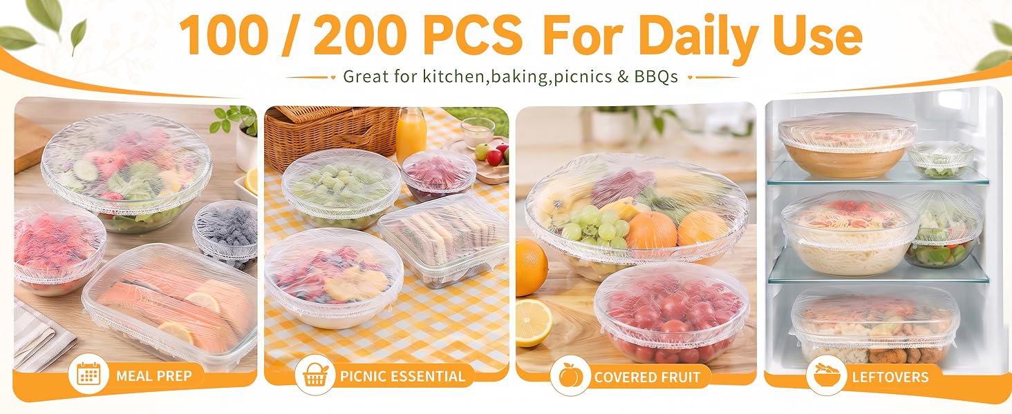 100/200Pcs Bowl Covers for Bread Proofing