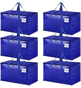 StorageRight Heavy Duty Moving Boxes-Moving Bags with Zipper, Reinforced Handles and Tag Pocket-C...
