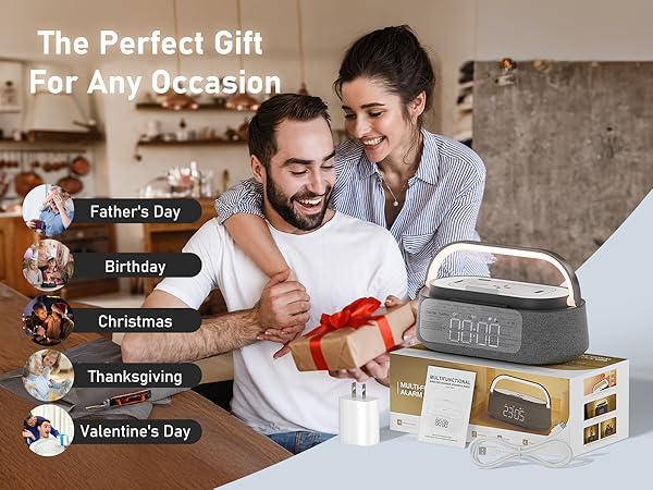 alarm clock with wireless charging