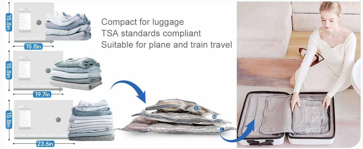 carry-on size vacuum bags
