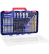 WORKPRO Drill Bit Set, 120-Pieces Impact Driver Bits Set and Screwdriver Bits Set for Screw Drivi...