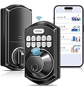 TEEHO WiFi Smart Lock TE012W, Fingerprint Door Lock with Built-in Wi-Fi, Keyless Entry Keypad Sma...
