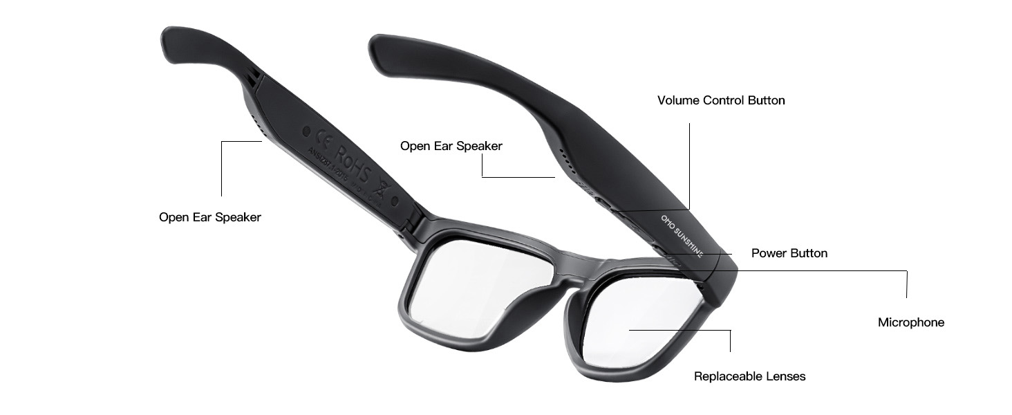 bluetooth safety glasses