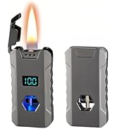 NINSI Smart Kerosene Soft Flame Lighter, with Four Ignition Methods (Voice/Gravity/Airflow/Tap), ...