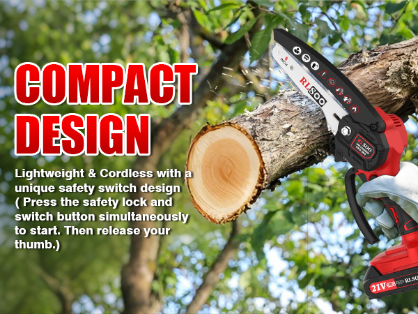 Compact and One-handed Chainsaw