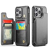 for iPhone 16 Pro Max Case Wallet with Card Holder, Wallet Case for iPhone 16 Pro Max, RFID Block...