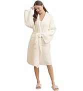 bearberry Cozy Robe Lightweight Soft Plush Bathrobe with Pockets for Women