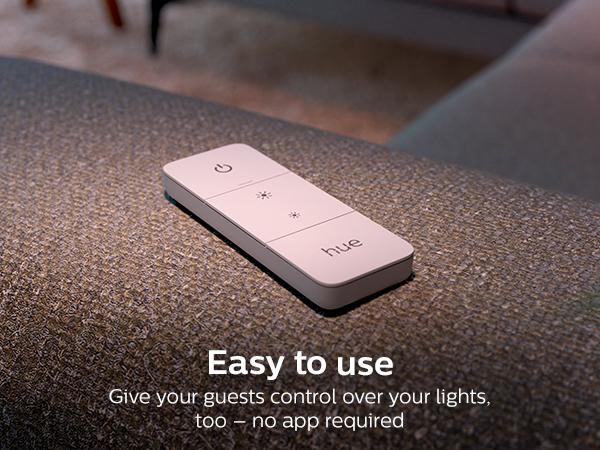 Philips Hue;Dimmer Switch;Wall switch;Dim;Brighten;On/off;smart home;smart lighting;app control