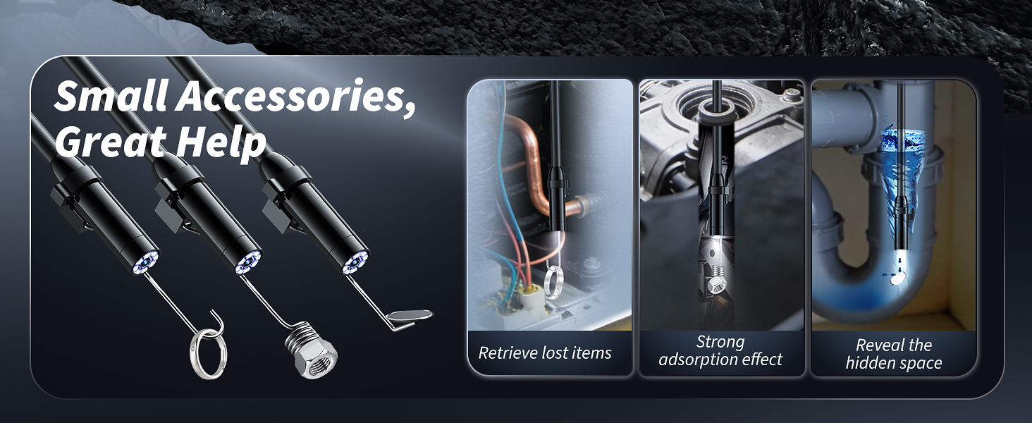 endoscope camera with light