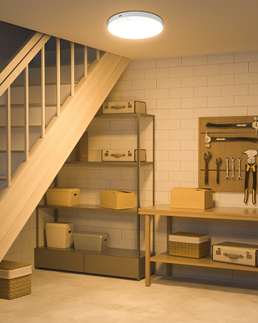 rechargeable ceiling light for basement