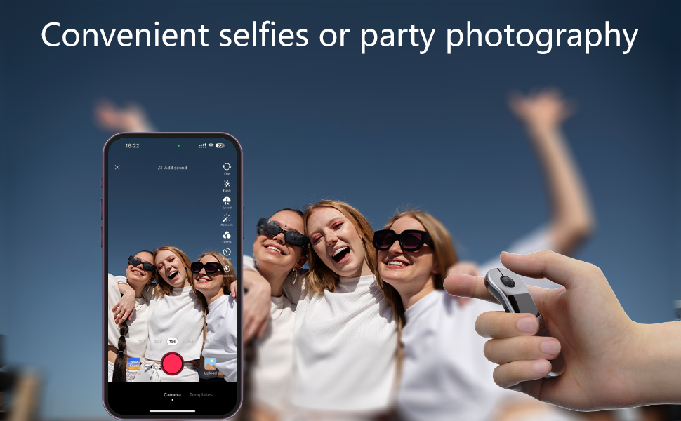 Convenient selfies or party photography
