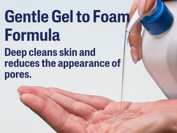 Gentle Gel to foam formula