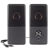 ROSON Computer Speaker, Compact Size Speaker with Headphone Jack, Enhanced Bass and Volume Contro...