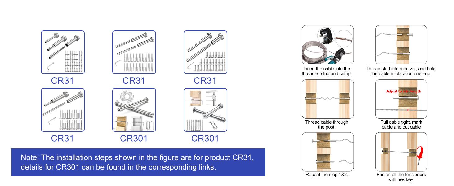 CKE Invisible Cable Railing kit