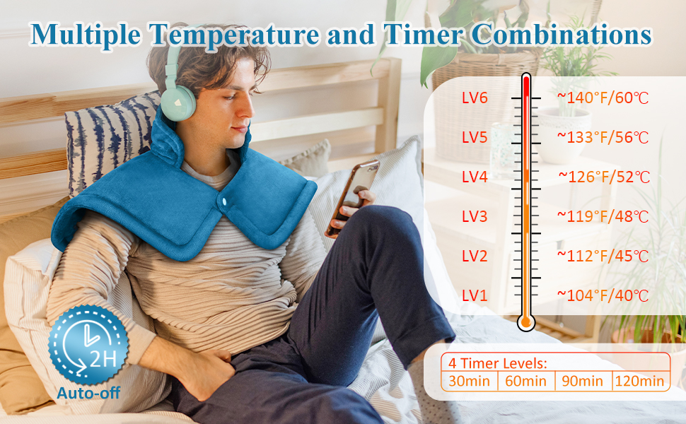 neck heating pad for neck pain relief gifts for men husband him dad