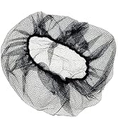 SAFEKO Disposable Honeycomb Nylon Hair Nets | Breathable | 1,000 Count [BLACK | 18”]