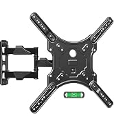 ELIVED TV Wall Mount for Most 26-60 Inch TVs, Swivel and Tilt Full Motion TV Mount with Single St...