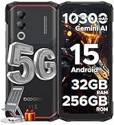 DOOGEE Blade 20 Turbo AI 5G Rugged Phone Unlocked,10300mAh/33W,Android 15 Rugged Smartphone,32GB+...