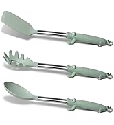 BONE Stylish Kitchen Utensils Set, Self-Standing Cooking Tools with Cute Croc Handle, Heat Resist...