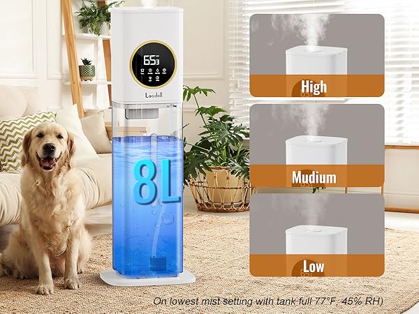 lacidoll Humidifiers for Large Room Home whole house