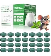 28PCS Rodent Repellent, Mouse Repellent Peppermint Oil for Mice, Rats, Squirrels, Spiders and Pes...