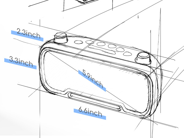 ROCAM alarm clock radio